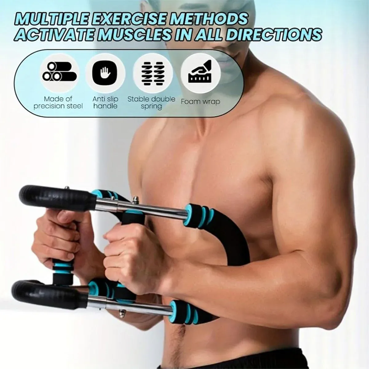 Multi Functional U Shaped Arm Strength Trainer Adjustable Home Exercise Device view 9