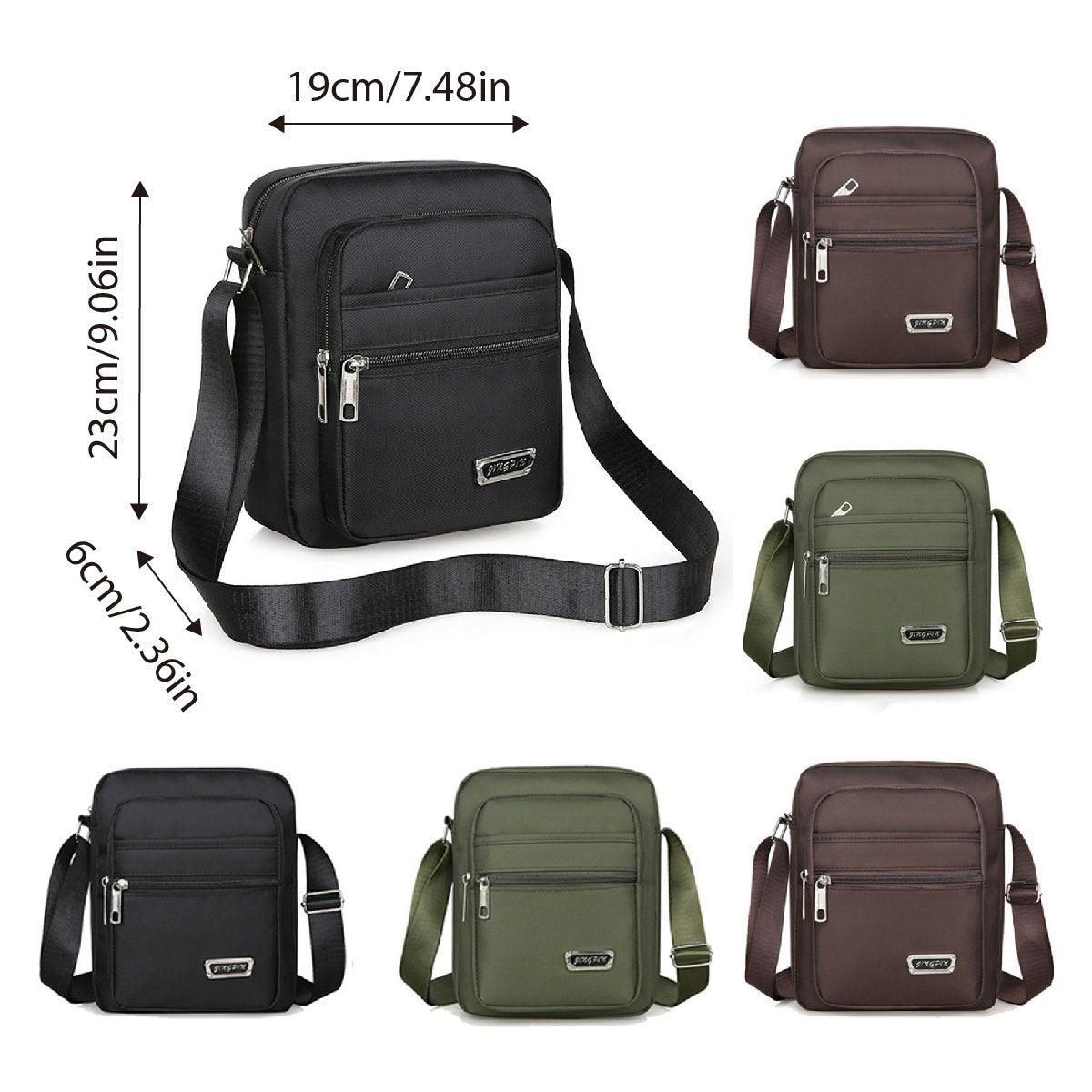 Mens Crossbody Shoulder Bag Travel Messenger Bag Casual Handbag for Boys and view 4