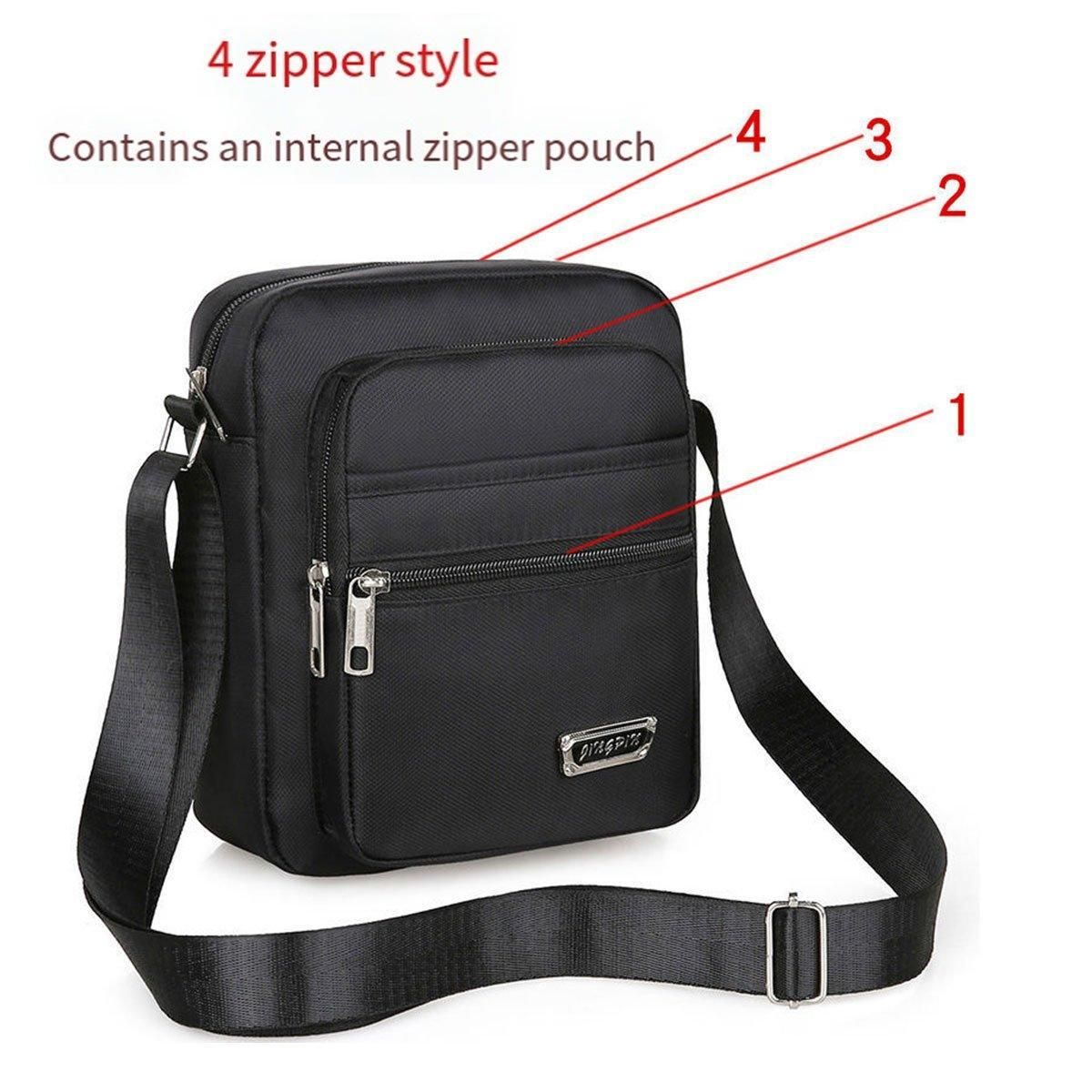 Mens Crossbody Shoulder Bag Travel Messenger Bag Casual Handbag for Boys and view 9