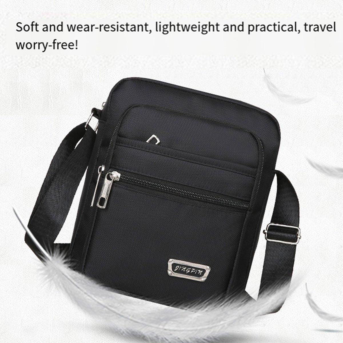 Mens Crossbody Shoulder Bag Travel Messenger Bag Casual Handbag for Boys and view 7