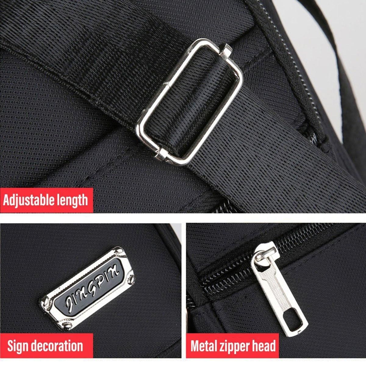 Mens Crossbody Shoulder Bag Travel Messenger Bag Casual Handbag for Boys and view 5
