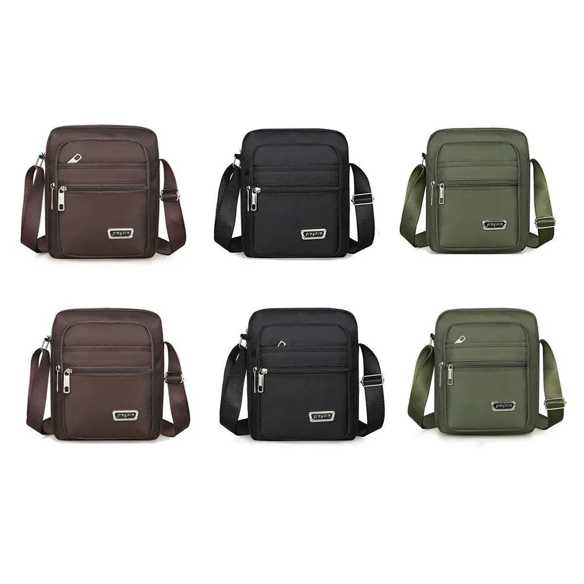 Mens Crossbody Shoulder Bag Travel Messenger Bag Casual Handbag for Boys and view 3