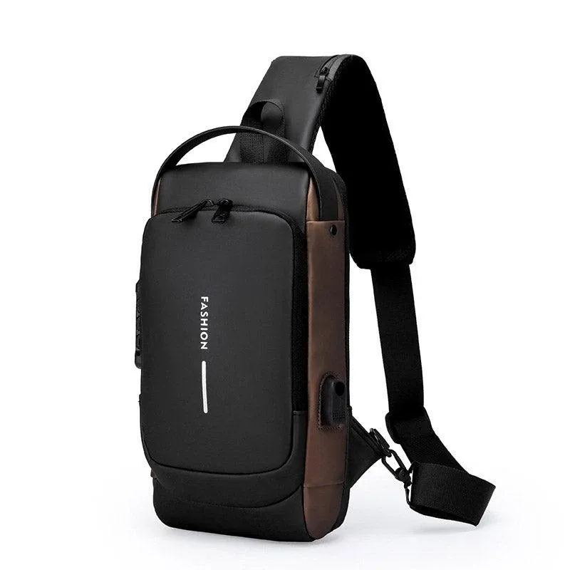 Multi-Function Password Lock Shoulder Bag Anti-Theft Crossbody Sling Bag Travel view 13