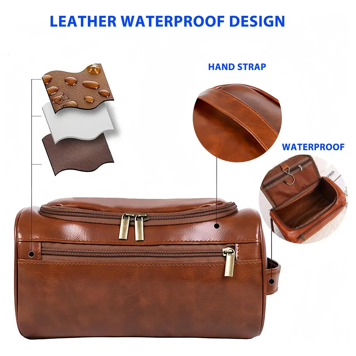 Large Capacity Waterproof Travel Toiletry Bag Cosmetic Organizer view 13