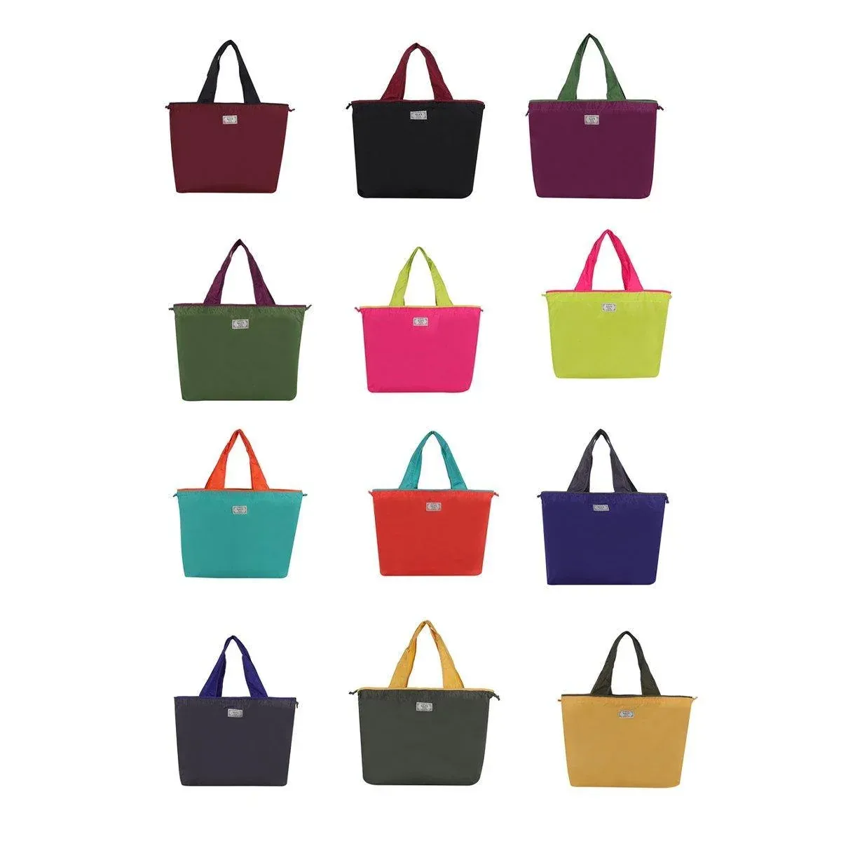 Ultra-Light Foldable Large Capacity Portable Shopping Bag with Drawstring view 3