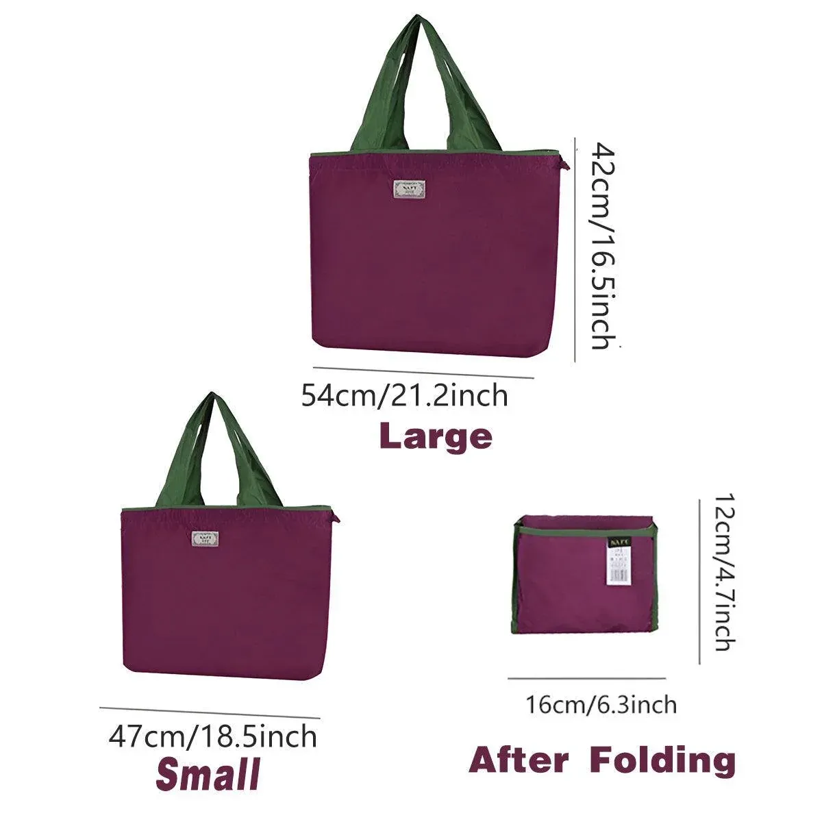 Ultra-Light Foldable Large Capacity Portable Shopping Bag with Drawstring view 4