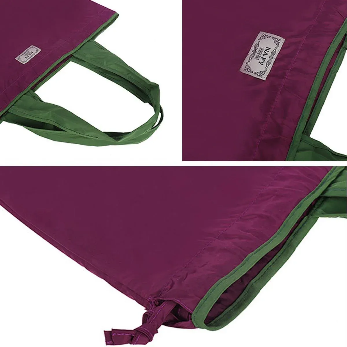 Ultra-Light Foldable Large Capacity Portable Shopping Bag with Drawstring view 13
