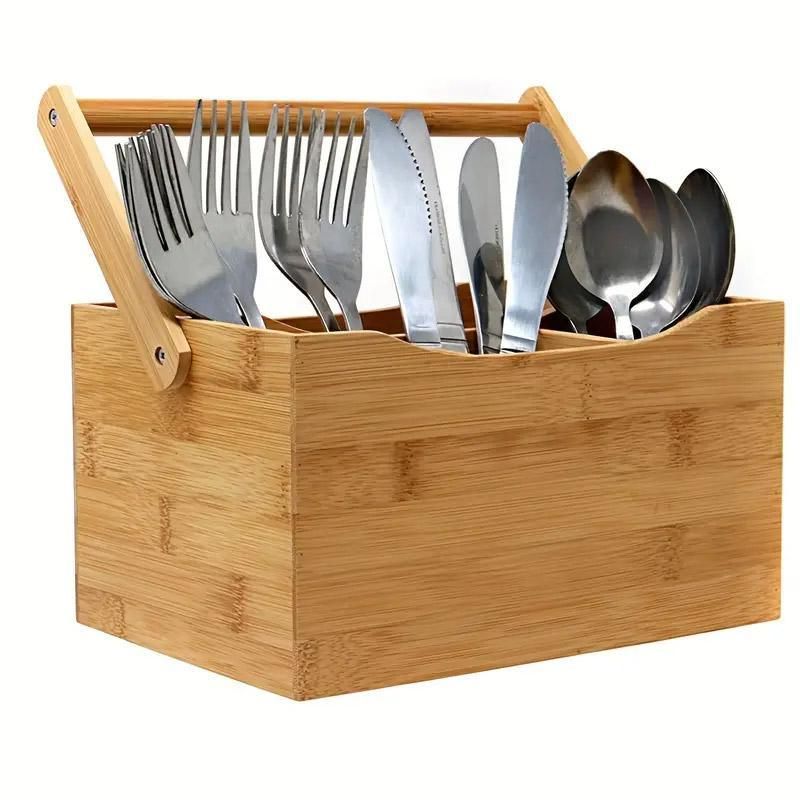 Portable Bamboo Storage Box Fruit Basket Organizer Multipurpose Storage Basket view 13