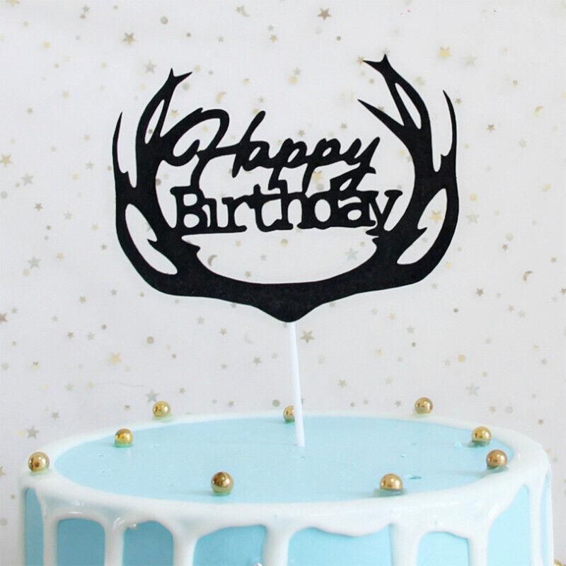 Happy Birthday Cake Topper Colour Printed Acrylic Party Decorations view 8