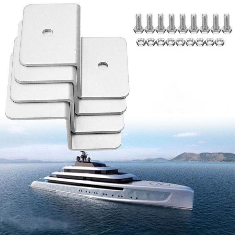 4 Pcs Solar Panel Z-Bracket Mounting Flat Roof Yacht Rv Mount Aluminum Kit Au view 10