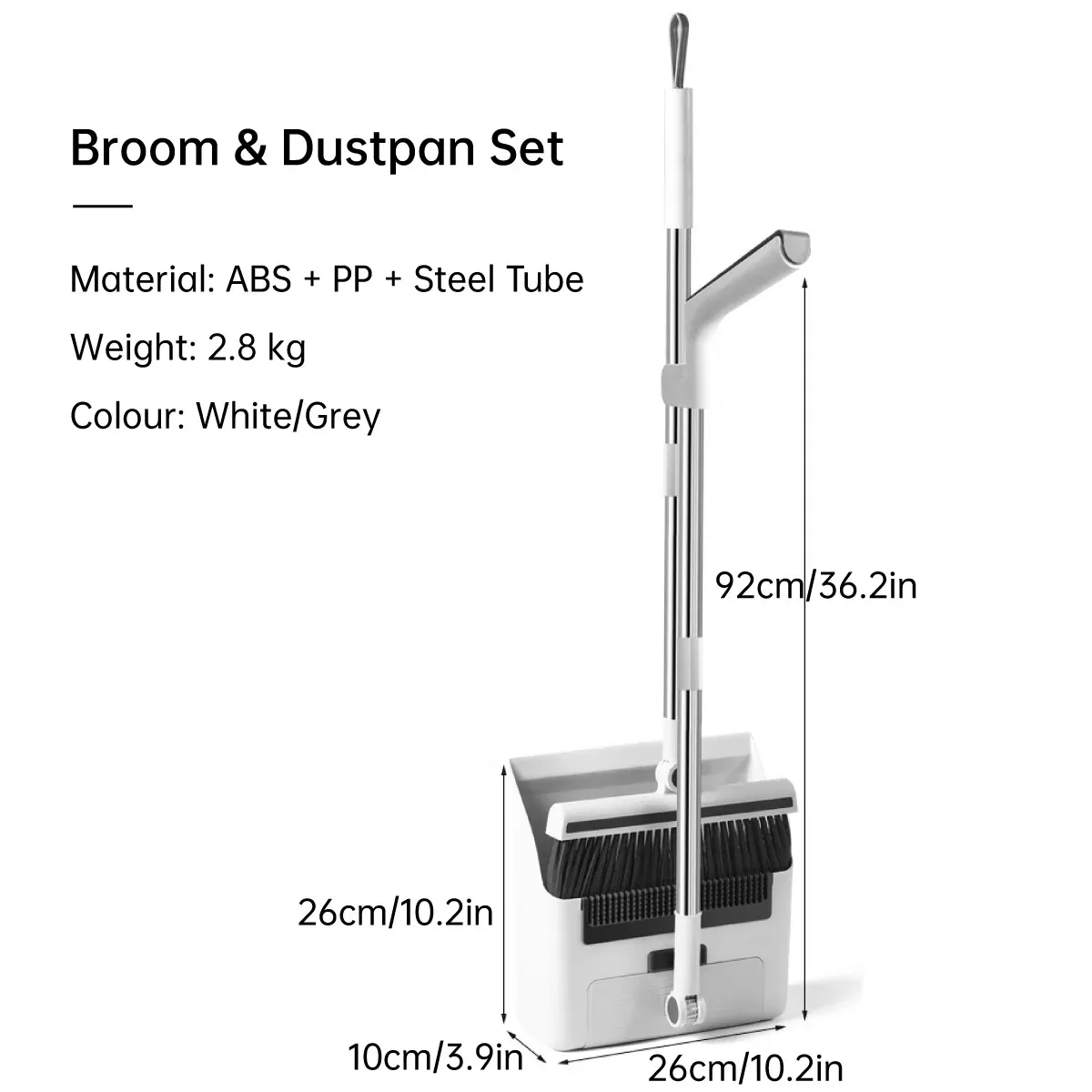 3 in1 Broom Set for Winnowing Brushing Handheld Cleaning Tool Home Kitchen view 4