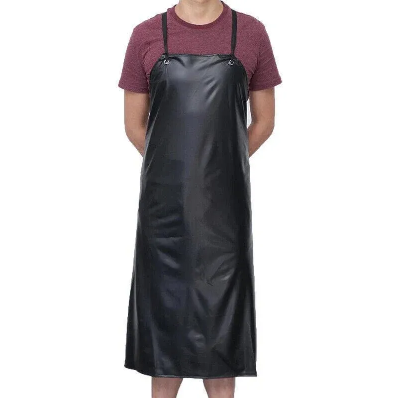 Waterproof Apron Pvc Apron Chef Butcher Work Heavy Duty Royal Black Best Quality view 7