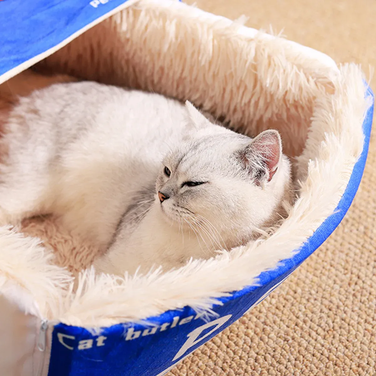 Rectangular Cookie Box Pet Bed for Cats Dogs Cat Bed Kitten Puppy Soft Pet view 5