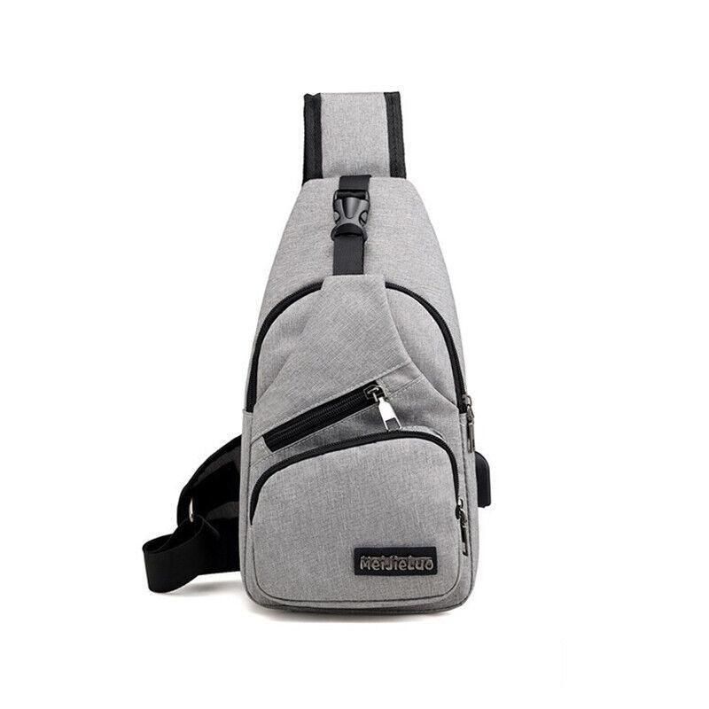 Durable Mens Chest Bag Shoulder Backpack Man Sling Cross Body Satchel Travel — image 1