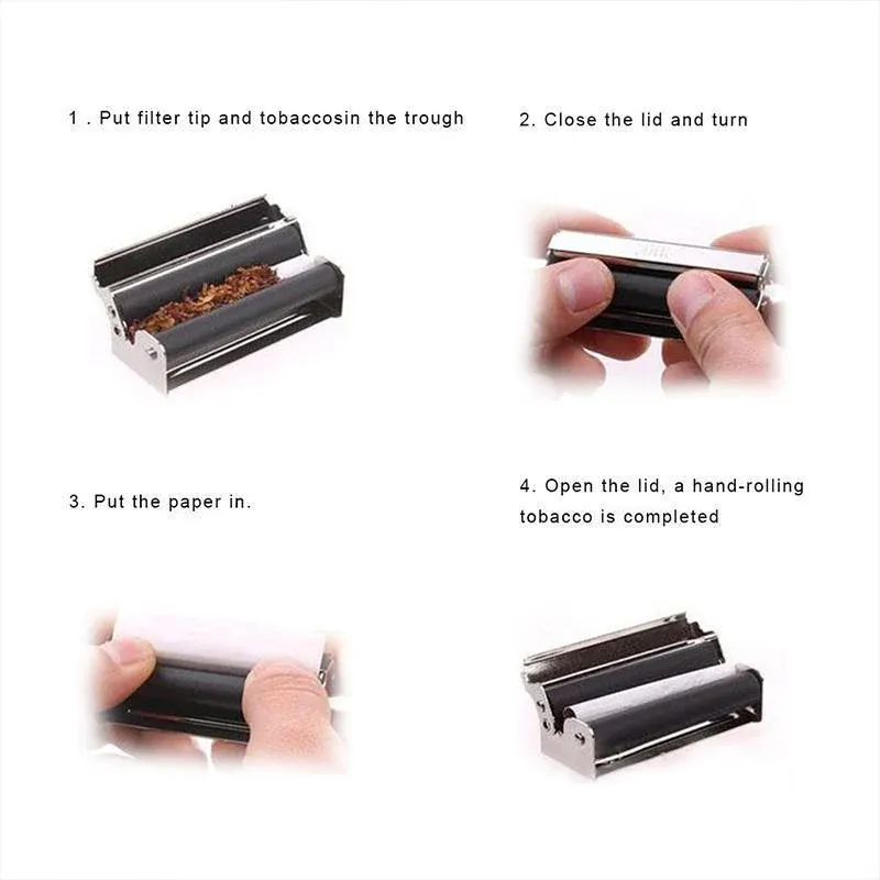 70MM Portable Tobacco Cannabis Joint Roller Maker Cigarette Rolling Machine DIY view 6