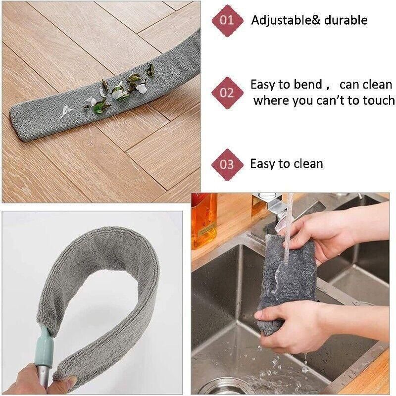 Retractable Gap Dust Cleaner Long Handle Flexible Gap Dust Mops For Sofa Bed view 11