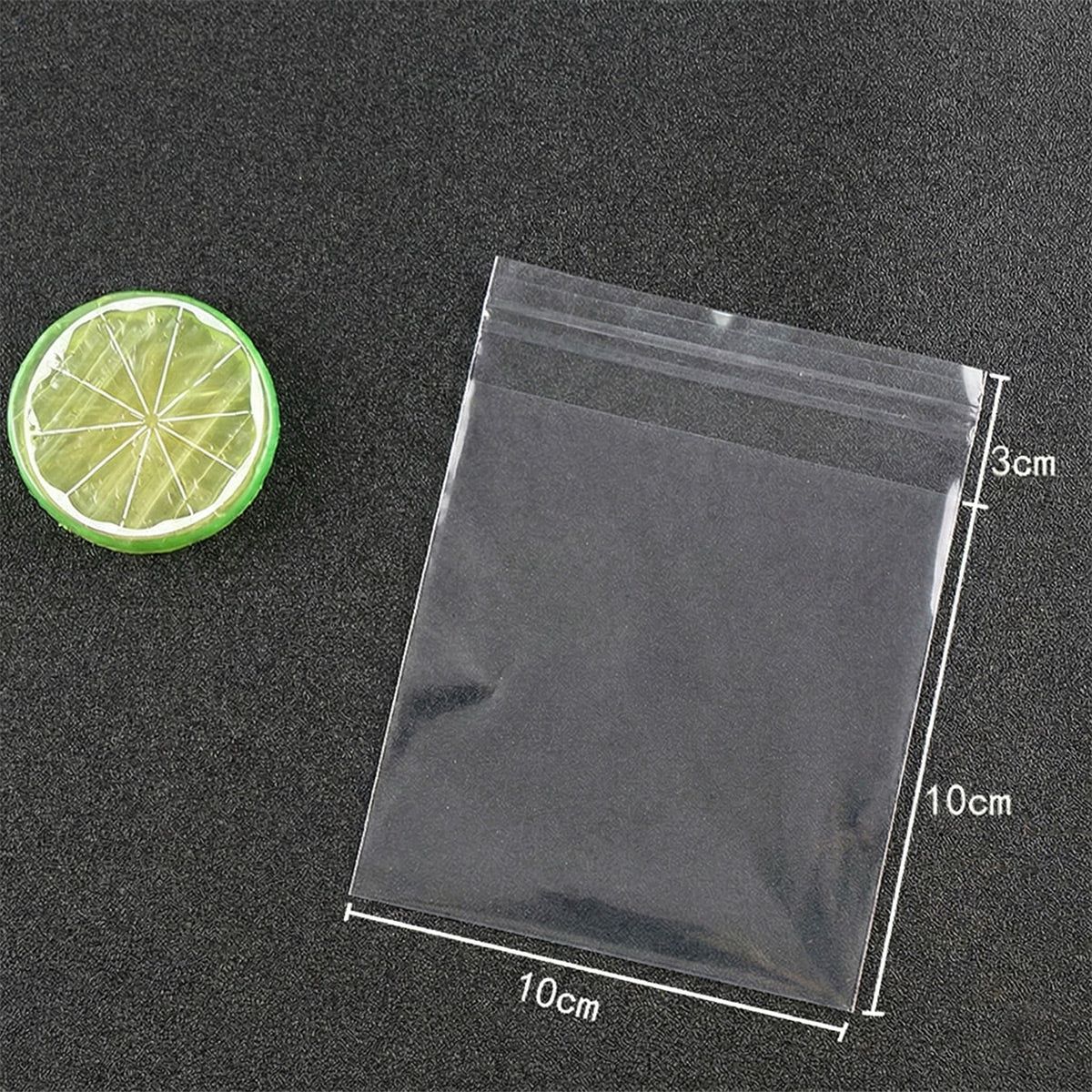100X Translucent Plastic Candy Packaging Bags Self Adhesive Cookie Biscuit view 4