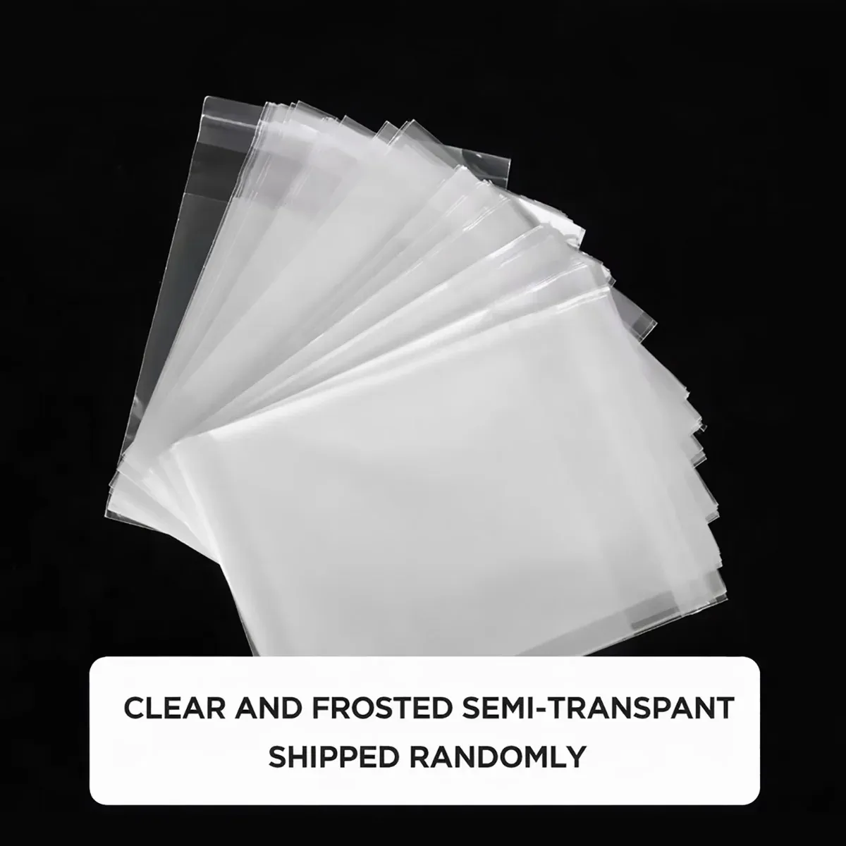 100X Translucent Plastic Candy Packaging Bags Self Adhesive Cookie Biscuit view 11
