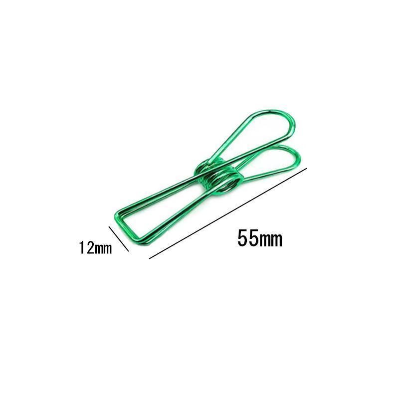 10X Spring Paperclips Metal Wire Hollow Out Clips 55mm Mini Binder Paper Clip view 5