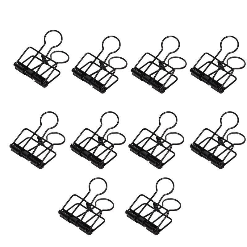 Solid Color Hollow Out Swallowtail Metal Binder Bookmark Clips Office Supplies — image 1