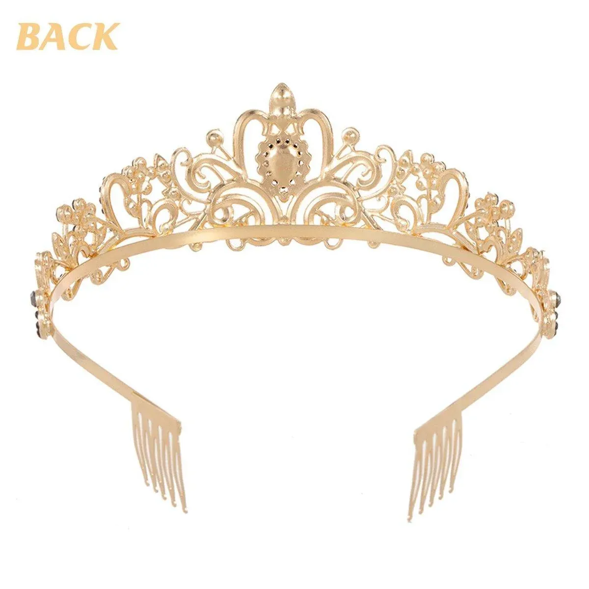 Princess Rhinestone Queen Hair Tiara Headband Hair Accessories Crystal Crown view 12
