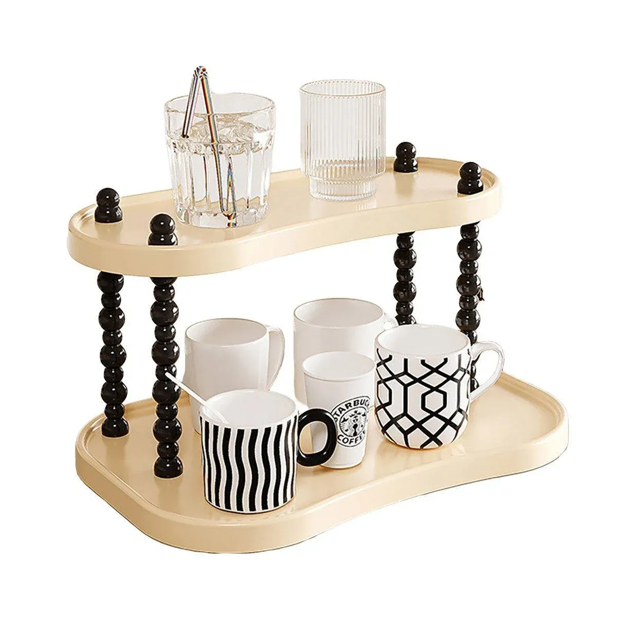Cup Rack Mug Display Shelf Kitchen Organizer Bar Mug Holder Storage Stand — image 1