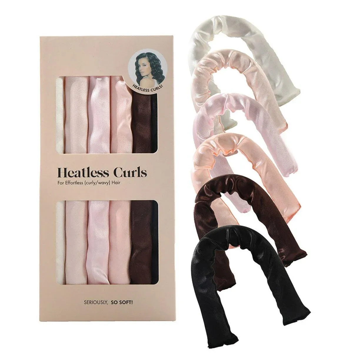 6Colours Heatless Curling Rod Foam Set Lazy Overnight Hair Rollers Big Waves — image 1