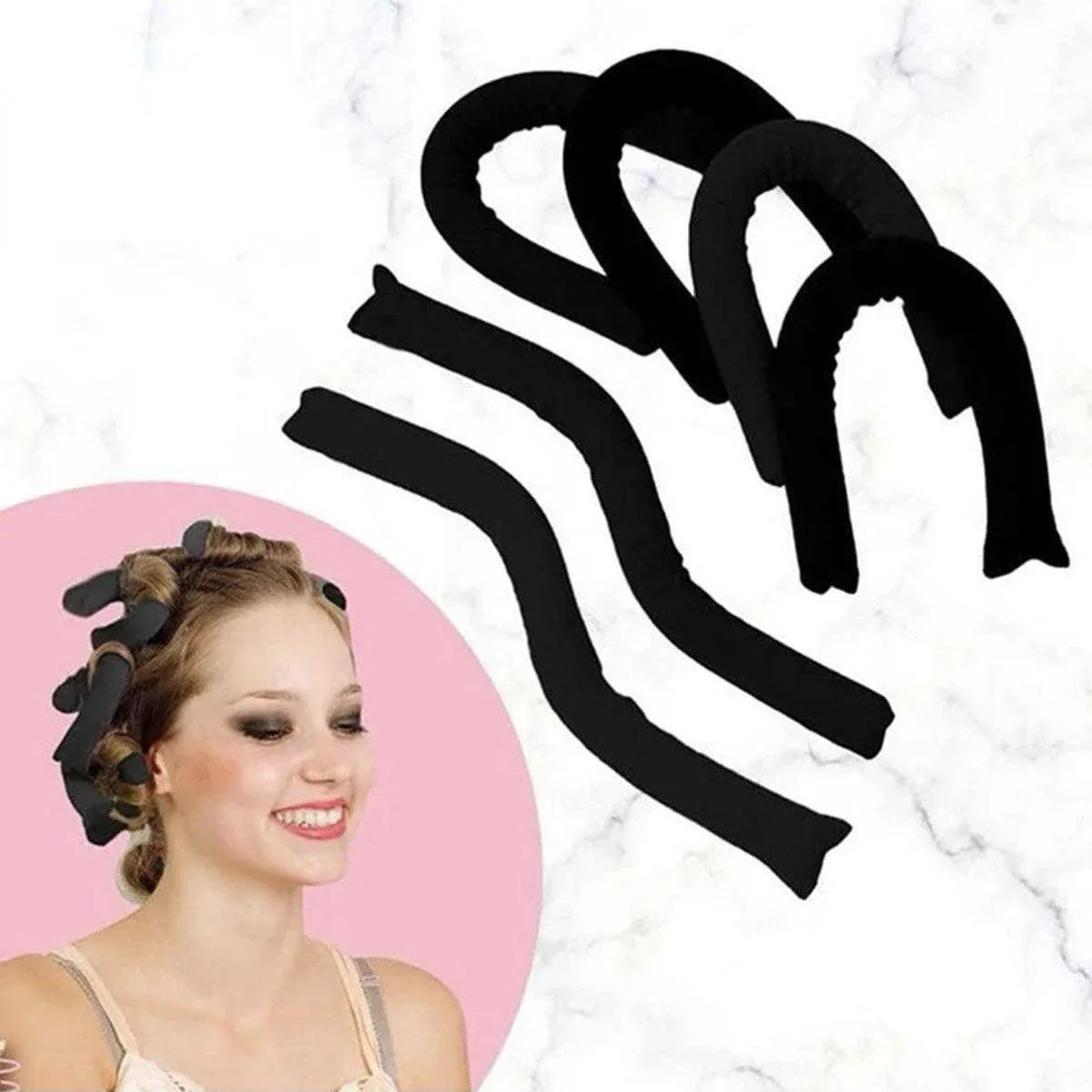 6Colours Heatless Curling Rod Foam Set Lazy Overnight Hair Rollers Big Waves view 12