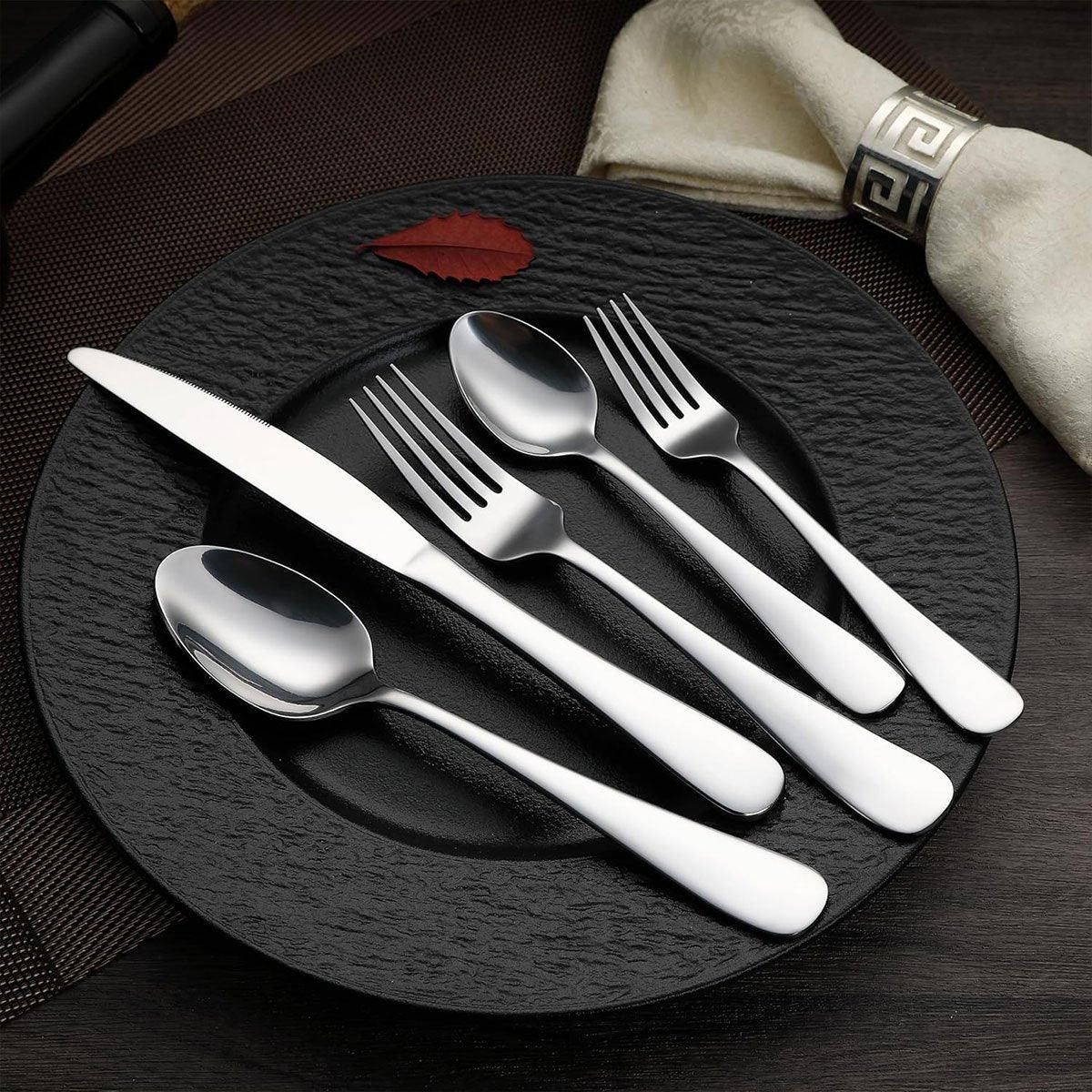 20/40pcs Stainless Steel Cutlery Set Knife Fork Spoon Western Hotel Tableware view 14