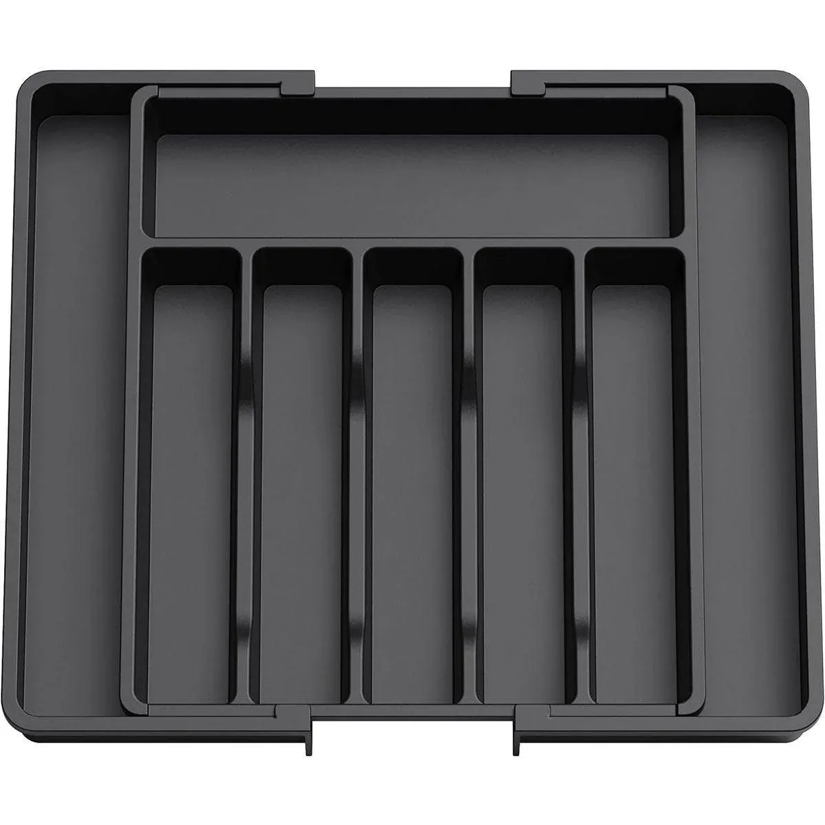 Extendable Cutlery Storage Box Household Portable Retractable Tray Organizer — image 1