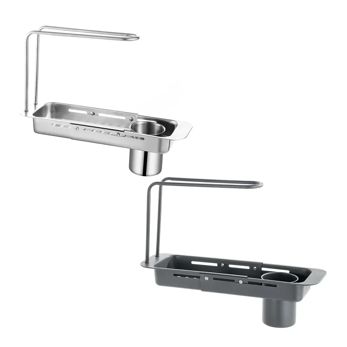 Retractable Kitchen Sink Draining Rack Water Filter Basket Storage Shelf Home view 3