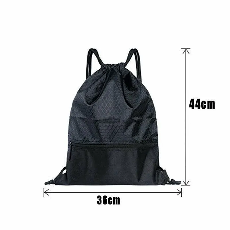 Backpack Sport Pack String Tote Gym Bag Cinch Sack School Drawstring Capacity view 10