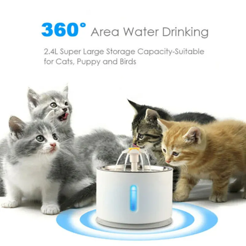 LED Pet Water Fountain 24L Automatic Drinking Dispenser for Cats and Dogs view 5