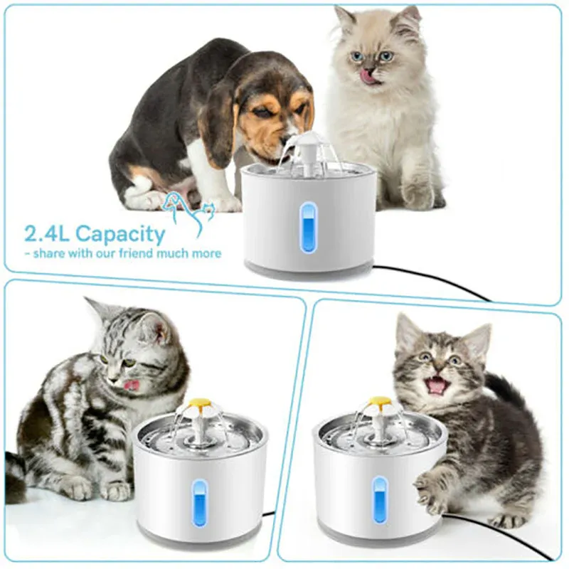 LED Pet Water Fountain 24L Automatic Drinking Dispenser for Cats and Dogs view 9