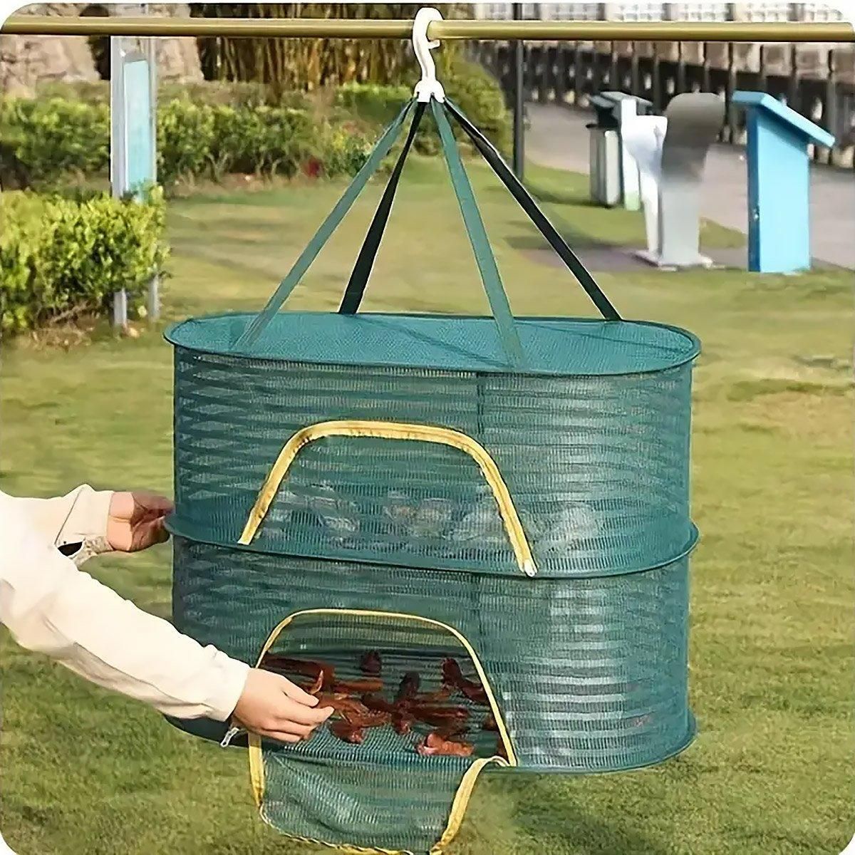 Anti Mosquito Fully Enclosed Drying Net Basket for Fish Vegetables Fruit Herbs view 7