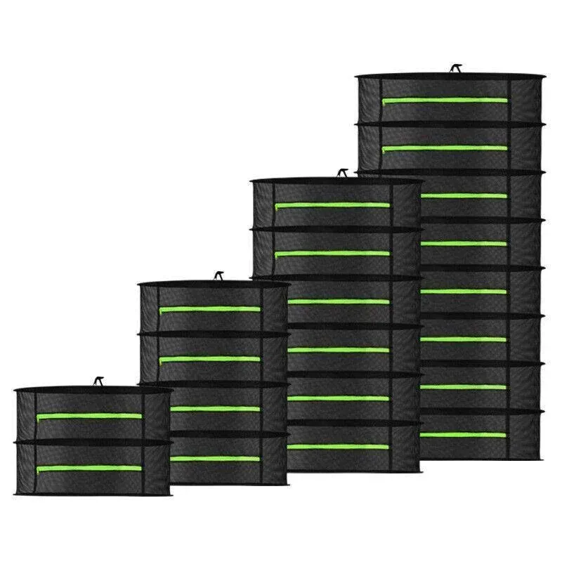 2-8 Tier Drying Net Large Shelf Hydroponic Hanging Grow Herb Plant Dry - 8 Layers view 3