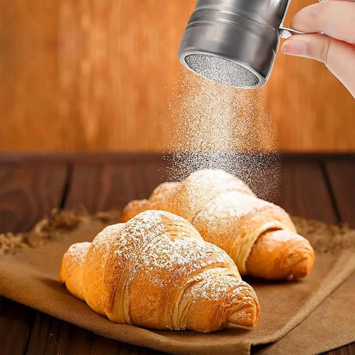 Stainless Steel Powder Shaker Mesh Sugar Flour Dispenser Spice Baking Tool view 10