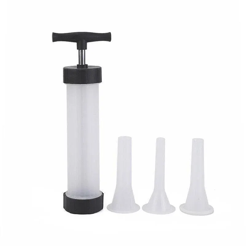 Sausage Machine Meat Filler Stuffer Salami Maker Funnel Hand Operated view 2