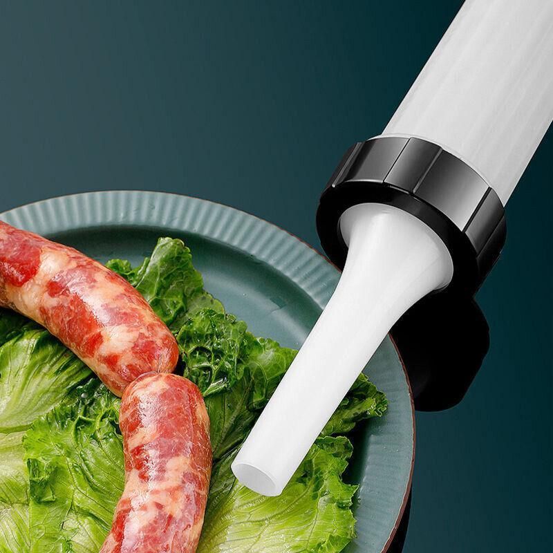 Sausage Machine Meat Filler Stuffer Salami Maker Funnel Hand Operated view 3