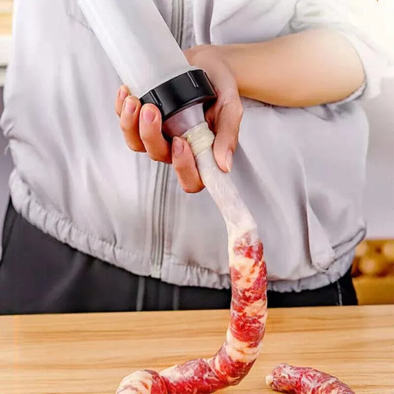 Sausage Machine Meat Filler Stuffer Salami Maker Funnel Hand Operated view 12