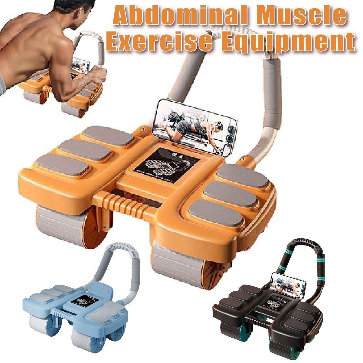 Four Wheel Abdominal Exercise Roller Elbow Support for Core Strength Training view 13