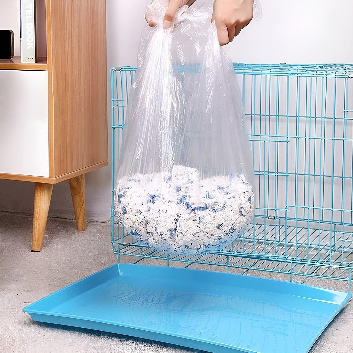 50Pcs Rabbit Cage Liners Disposable Plastic Mat Films Hamster Cage Cleaning view 11