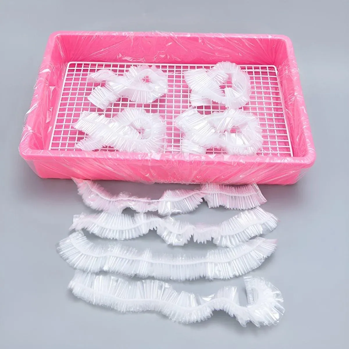 50Pcs Rabbit Cage Liners Disposable Plastic Mat Films Hamster Cage Cleaning view 13