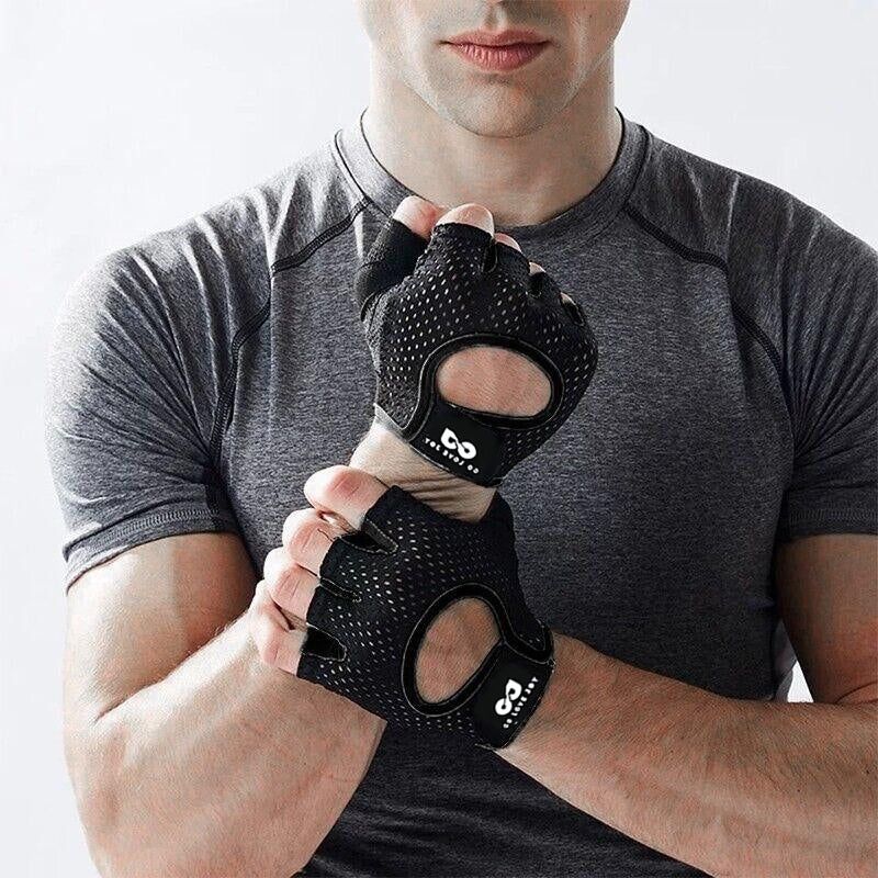L Size Women Fitness Gym Training Gloves Half Finger Gel Weight Lifting view 14
