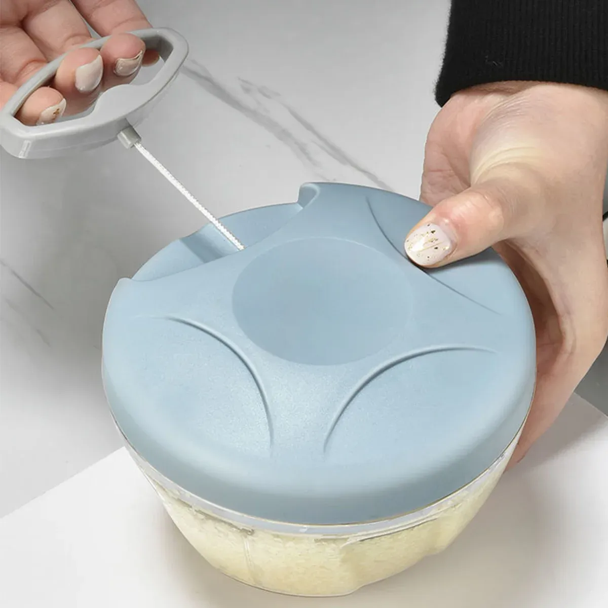 500ml Manual Meat Mincer Garlic Chopper Rotate Garlic Press Crusher Vegetable view 9