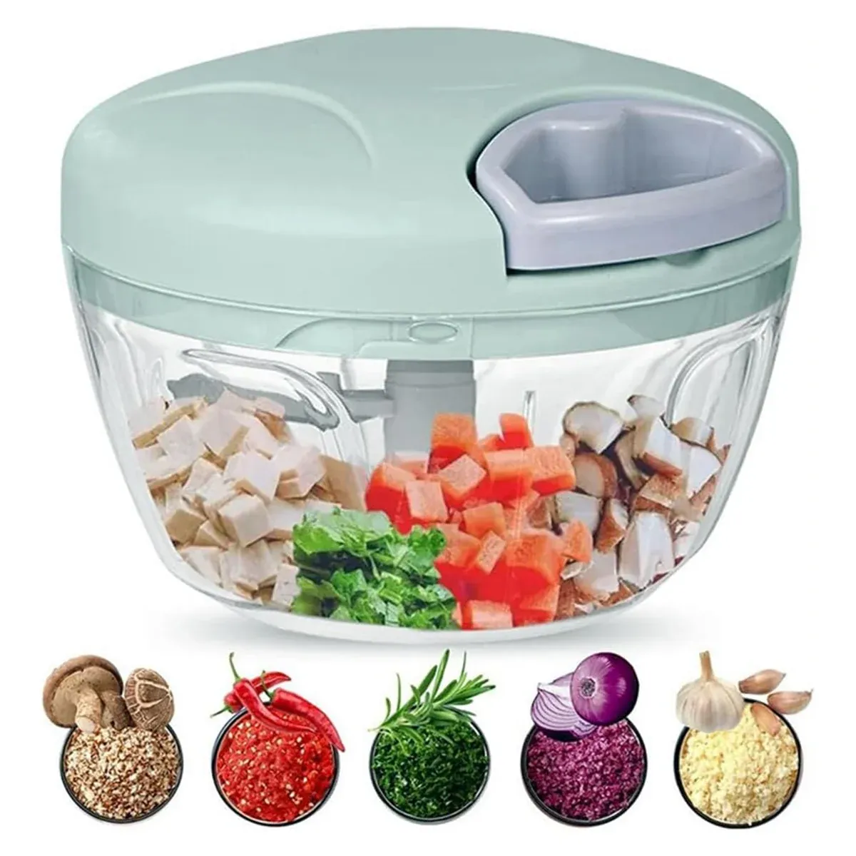 500ml Manual Meat Mincer Garlic Chopper Rotate Garlic Press Crusher Vegetable view 12