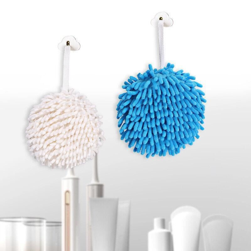 Chenille Hanging Ball Towel for Kitchen Bathroom Hand Drying Absorbent Cloth view 11