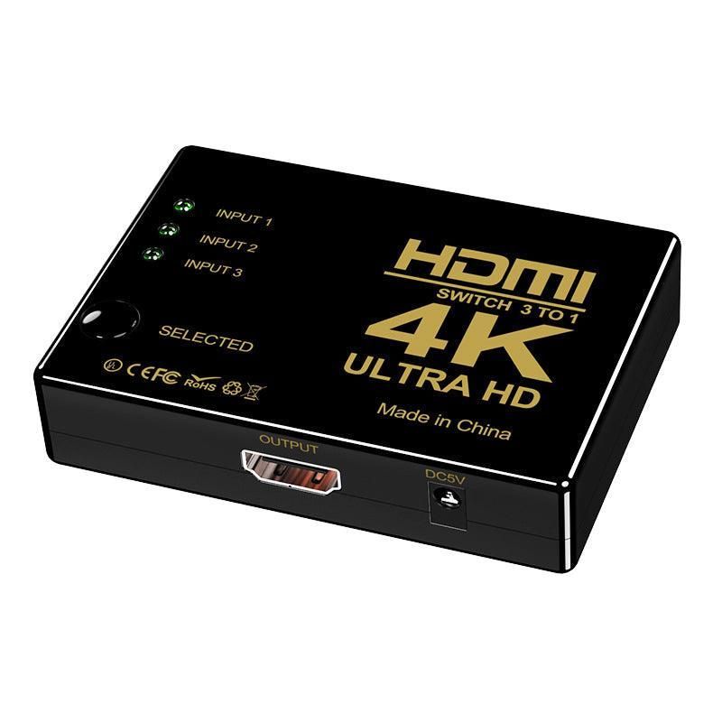 HDMI Switch Splitter 3-in-1 5-in-1 or 1-in-2 1080p 4K Manual or Remote Options