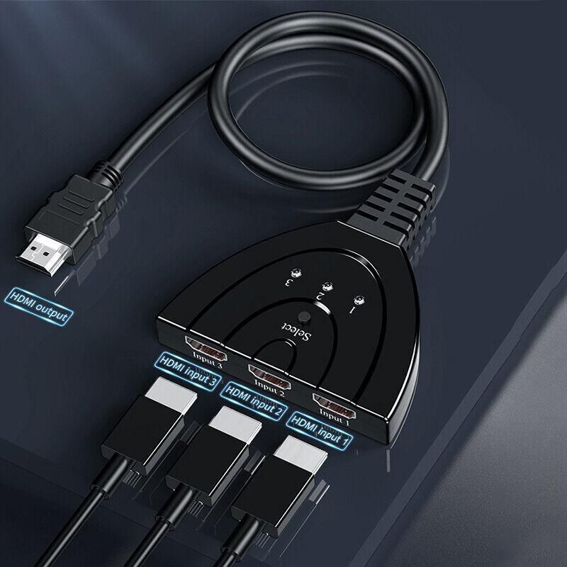 HDMI Switch Splitter 3-in-1 5-in-1 or 1-in-2 1080p 4K Manual or Remote Options view 10