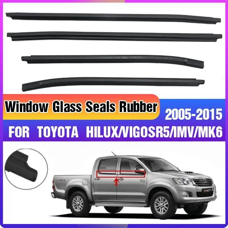 05-15 Toyota Hilux Double Cab Window Seals Rubber Weather Strip — image 1